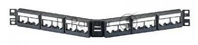 Патч-панель Panduit (CPPLA24WBLY) 19" 24 порт. наборн. угловая 1U