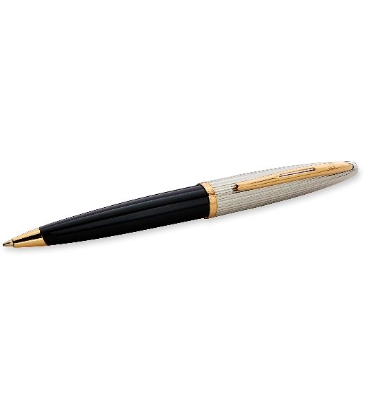 Ручка шариковая Waterman Carene De Luxe (CWS0700000) Black Silver GT, M, син. черн. подар.кор.