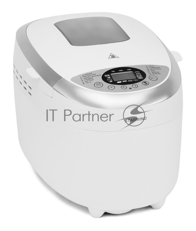 Хлебопечка Starwind SBMM1224 850 Вт, белый