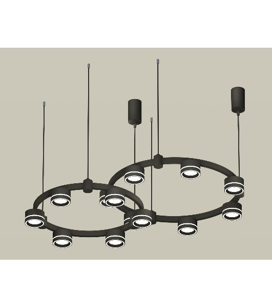 Светильник Ambrella light XR92091004/13 SBK/FR черный песок/белый матовый GX53 (A9209, C9238, C9232, N8434)