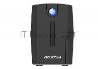 Источник бесперебойного питания Импульс Юниор Смарт 600 {600 ВА/360 Вт, LCD, АКБ 1х7Ач, SCHUKOx2},черный {00-КБ001547}