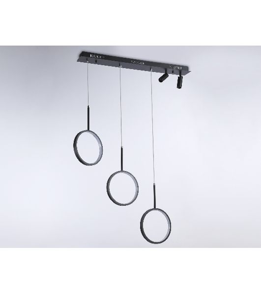 Светильник Ambrella light FL5278/3+2 BK черный 59W 3000K/4200K/6400K+4200K 800*20*1200 (ПДУ ИК)