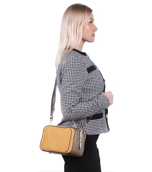 Сумка женская Piquadro Circle BD6656W92/GbE желтый/бежевый натур.кожа