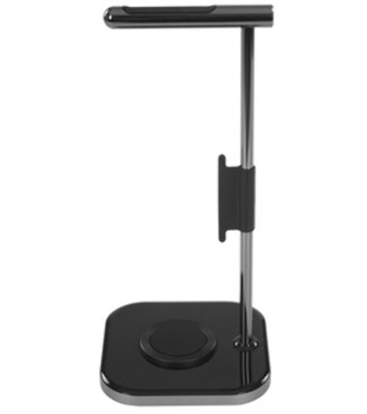 Подставка для наушников 2-в-1 с беспроводным зарядным устройством Satechi 2 in 1 Headphone Stand with Wireless Charger, Серый Космос