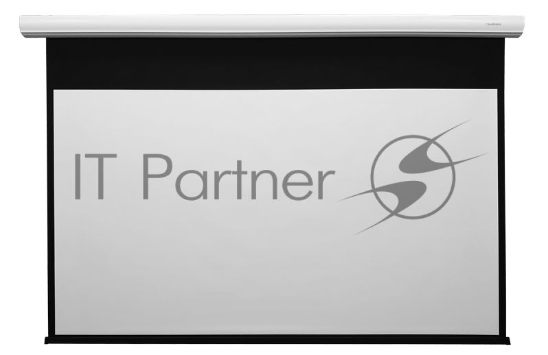 Экран с электроприводом Lumien Master Control 197х280 см (раб. область 153х272см) (122") High Contrast черная кайма сверху 40 см 16:9