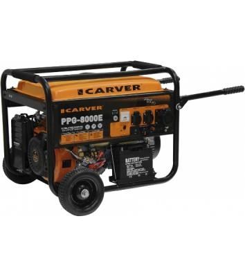 Электрогенератор бензиновый Carver PPG-8000Е, 6.5 кВт, 78 дБ, 88 кг
