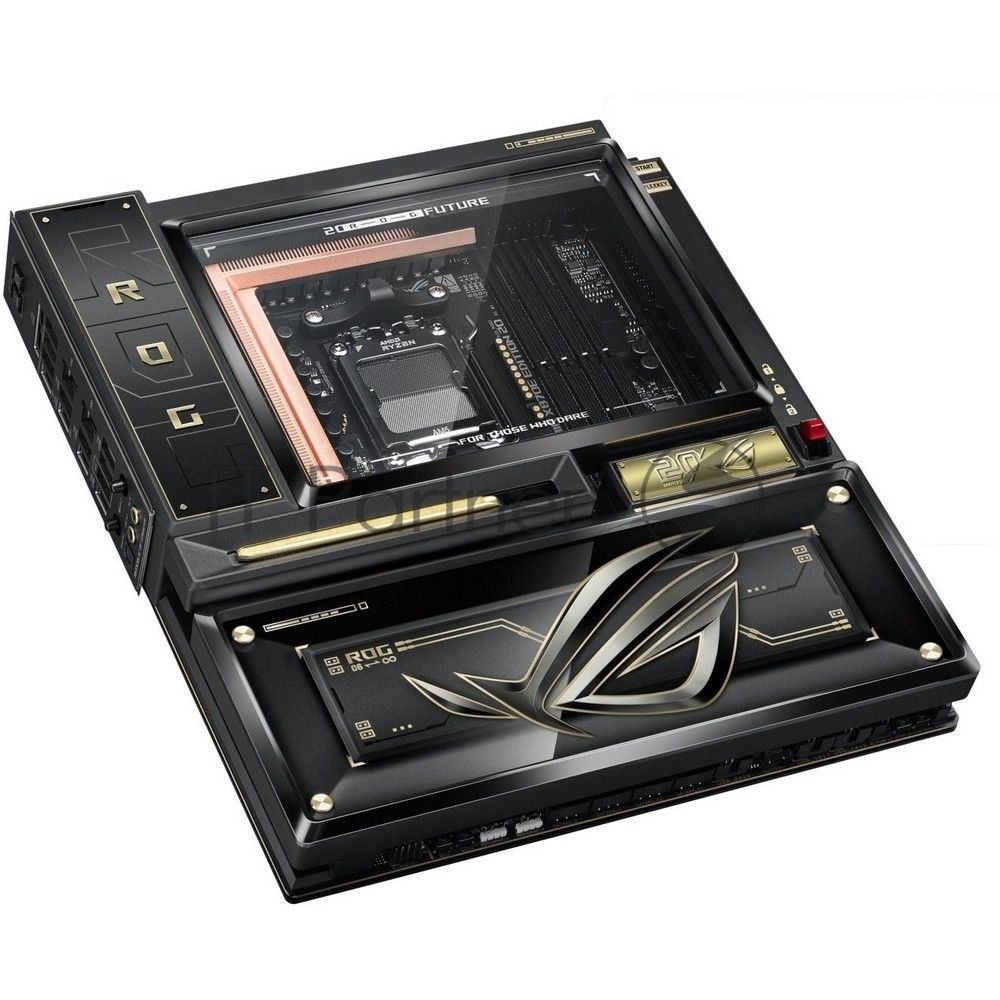 Материнская плата ASUS ROG CROSSHAIR X870E EDITION 20, AM5, AMD X870E, 4xDDR5, 4xSATA 6Gb/s, 5xM.2, 2xPCIe 5.0 x16, 2xUSB4 Type-C, 6xUSB Type-C, 8xUSB Type-A, 2x3.5 мм, 7.1, 2x10Gb LAN, E-ATX