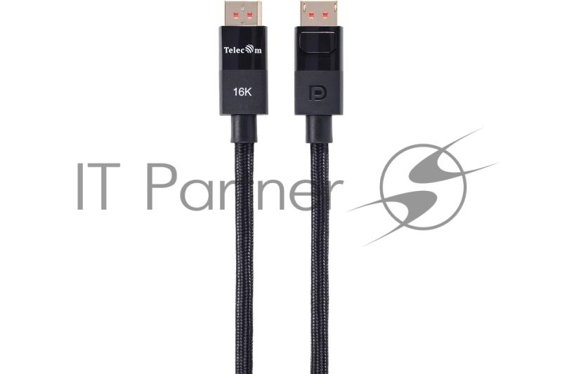 Кабель соединительный Telecom DP-DP 2.1V 80Gbs 16K@60Hz 2м, медь, TCG865-2M