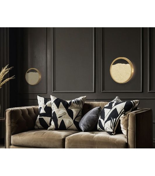 Настенный светильник Ambrella light LH53606 BS/BG латунь/бежевый 9W 3000K D250*55