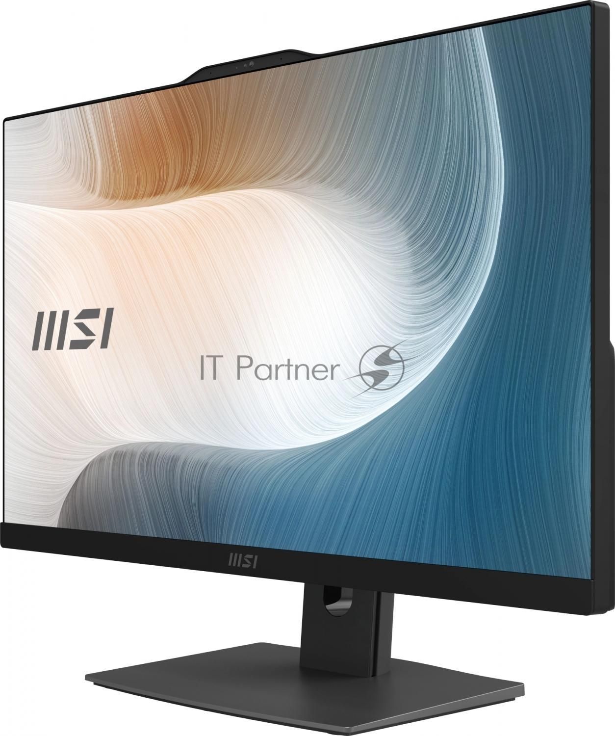 Моноблок MSI Modern AM242P 1MA-2452XRU 23.8" Full HD Core 5 120U 16Gb SSD500Gb Graphics без ОС GbitEth WiFi BT клавиатура мышь Cam черный 1920x1080