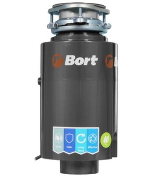 Измельчитель пищевых отходов Bort TITAN 4000 (Control) Мощность л.с. 0,75; 560 Вт; 4,2 кг/мин; 3200 об/мин; 1400 мл; Металл;набор аксессуаров 5 шт [93410242]