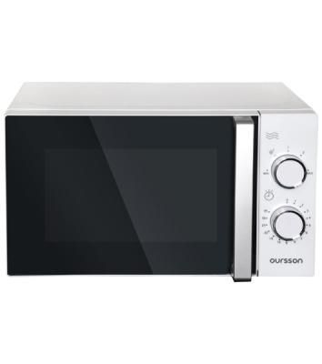 Микроволновая печь Oursson MM2009/WH белый/черный, 20 л, 700 Вт, переключатели - поворотный механизм