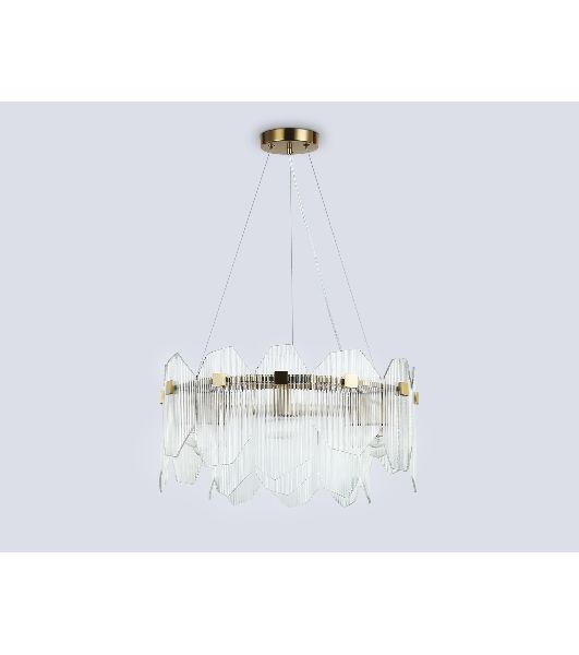 Светильник Ambrella light LH31251/6 BS/CL латунь/прозрачный E14*6 max 40W D510*270