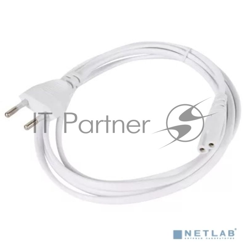 Кабель для аудио-видео техники IEC-320-C7, 2-pin 1,8m, белый, iOpen ACE023-W-1.8M