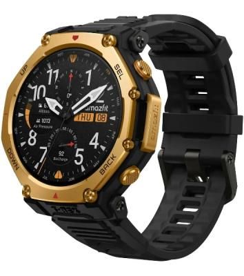 Умные часы Amazfit T-Rex 3 Pro A2549, 1.32" AMOLED, Wi-Fi, Bluetooth, 10ATM, золотистый / черный