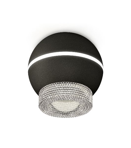 Светильник Ambrella Light XS1102030 SBK/CL черный песок/прозрачный MR16 GU5.3 LED 3W 4200K (C1102, N7191)