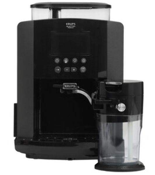 Кофемашина Krups Arabica Latte EA819E10 1450Вт черный/коричневый