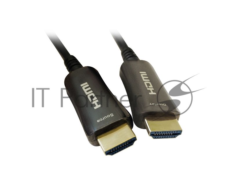Кабель аудио-видео Digma HDMI 2.0 AOC HDMI (m)/HDMI (m) 30м. позолоченные контакты черный