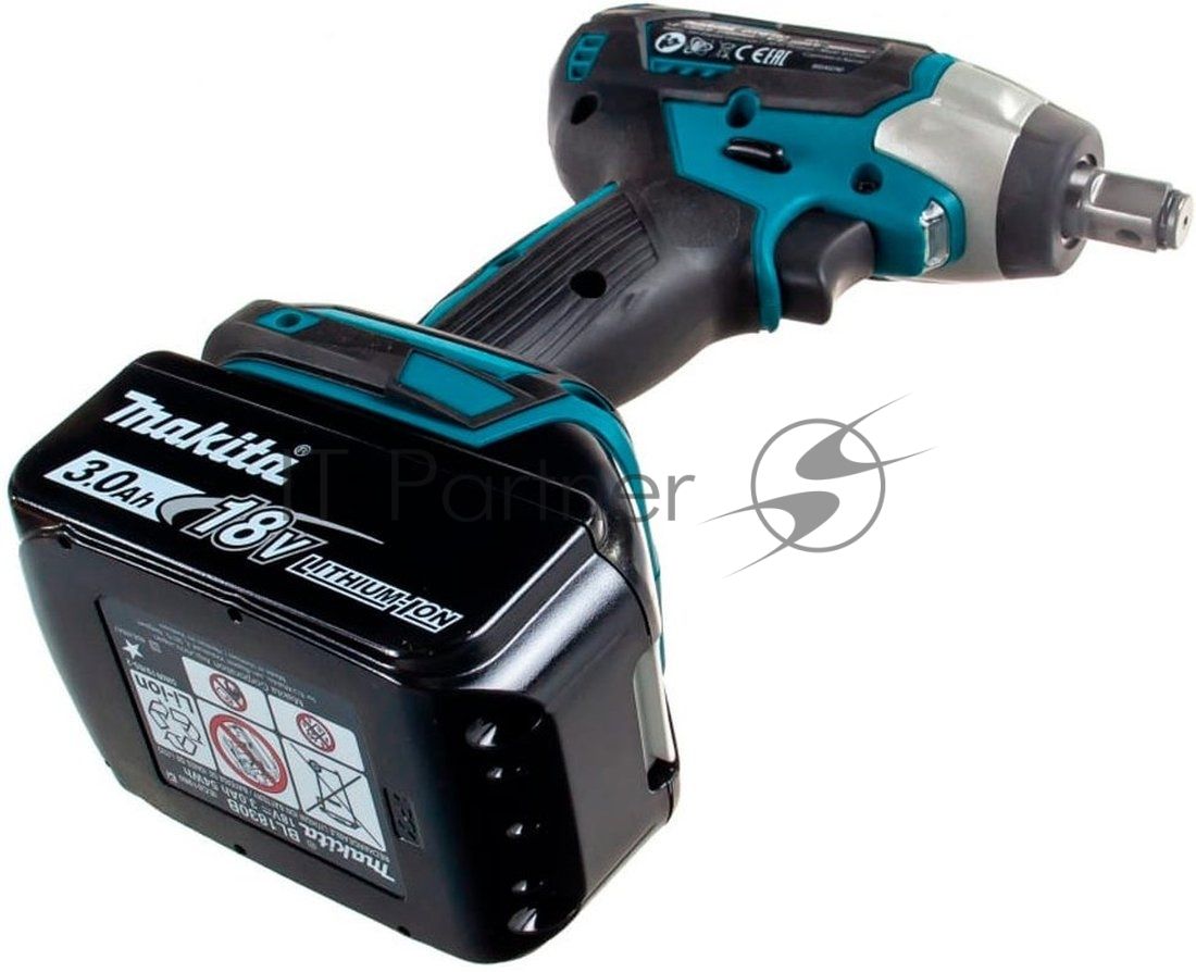 Гайковерт акк Makita DTW181RFE  (уд) б\щет,18В, 2х3АчLi-Ion,0-3600у\м,180Нм, квадрат 1\2",1.2кг, по