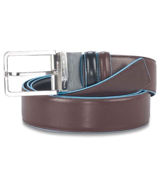 Ремень мужской Piquadro Blue Square CU2619B2/NMO черный/коричневый натур.кожа
