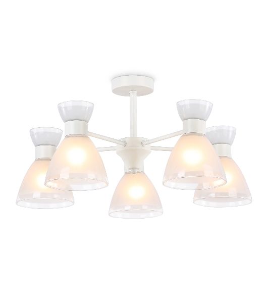 Светильник Ambrella light TR3179/5 WH белый E27/5 max 40W D570*280