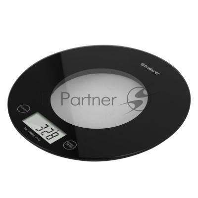 Весы кухонные электронные Endever Chief-601, черный, вес от 5 г до 5 кг, LCD-дисплей,закаленное стекло, 20 шт./уп.