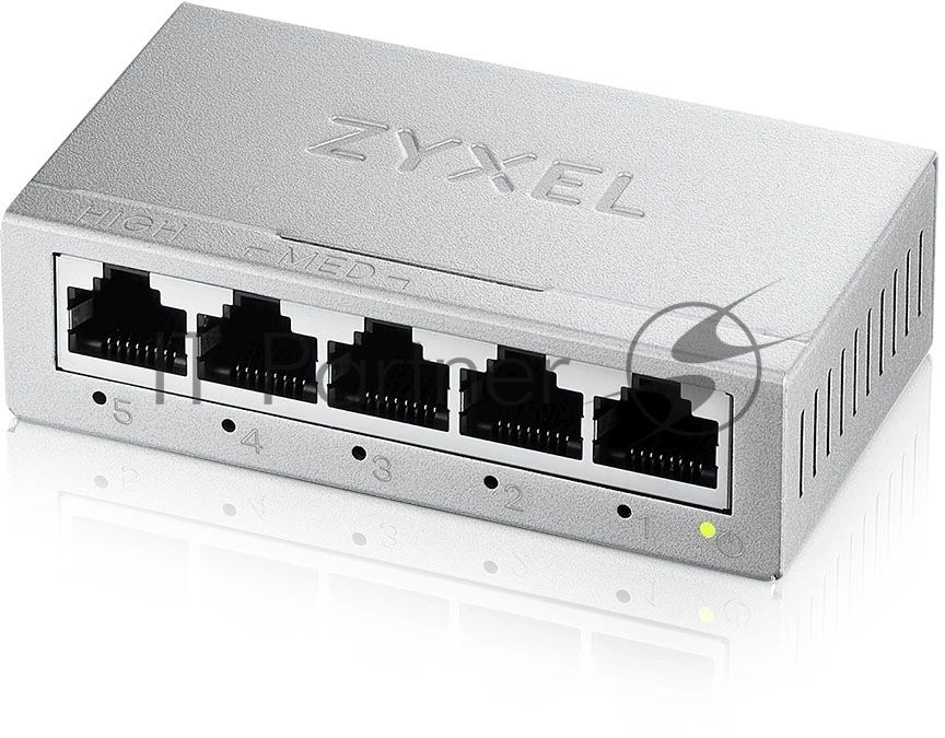 Коммутатор Zyxel GS-105B v5, 5 портов 1000 Мбит/с