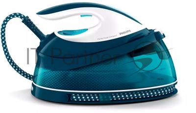 Парогенератор Philips 2400 Вт, удар 400 г, пар 120 г/мин, 6,5 бар, SteamGlide, OptimalTEMP, автоотключение