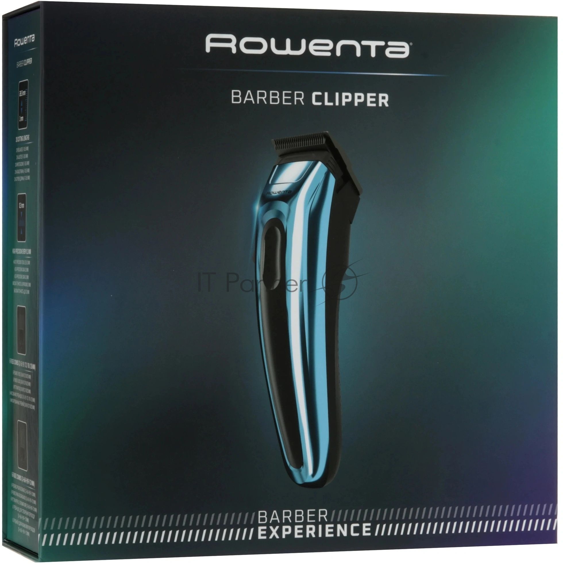 Машинка для стрижки Rowenta TN1551E0 серебристый/черный (насадок в компл:12шт)