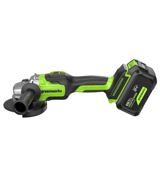 Углошлифовальная машина Greenworks GD24AG 758Вт 10500об/мин рез.шпин.:M14 d=125мм (3200207CUH)