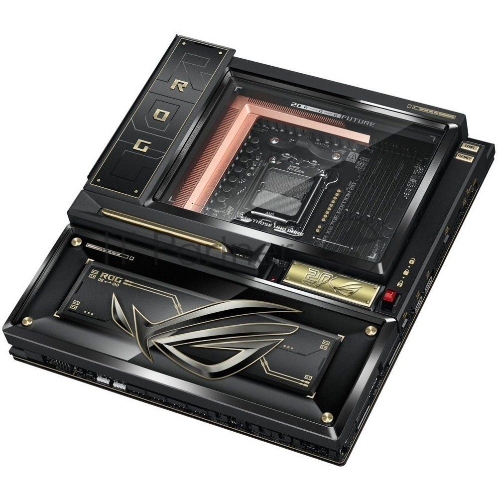 Материнская плата ASUS ROG CROSSHAIR X870E EDITION 20, AM5, AMD X870E, 4xDDR5, 4xSATA 6Gb/s, 5xM.2, 2xPCIe 5.0 x16, 2xUSB4 Type-C, 6xUSB Type-C, 8xUSB Type-A, 2x3.5 мм, 7.1, 2x10Gb LAN, E-ATX