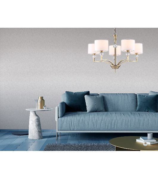 Люстра Ambrella light LH71131/5 BS/WH латунь/белый E14/5 max 40W D660*880