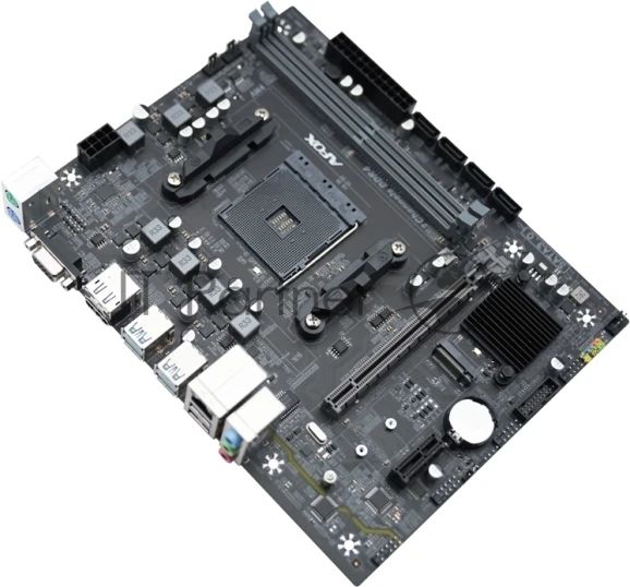 Материнская плата AFOX B550-MA-V4, AM4, AMD B550, 2xDDR4, 4xSATA, 1xM.2, 1xPCIe 3.0 x16, 1xPCIe 3.0 x1, D-Sub, DisplayPort, HDMI, 1x 1Gb LAN, 6xUSB, 5.1, microATX