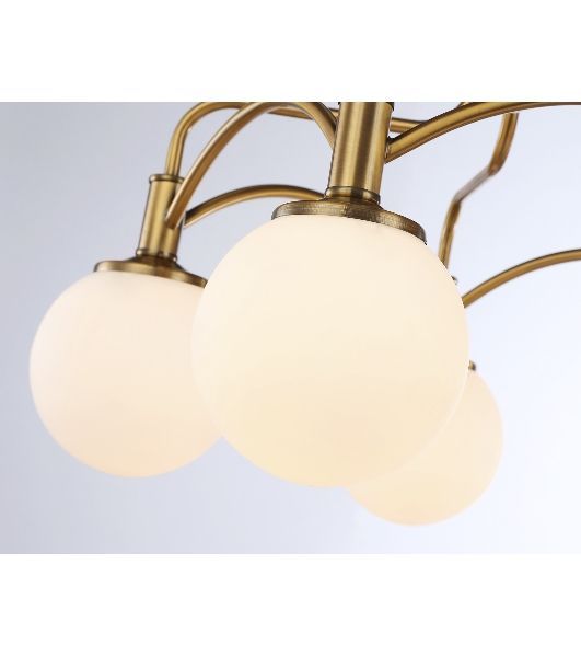 Светильник Ambrella light TR3212/5 GD/FR золото/белый матовый  E27*5 max 40W D560*302