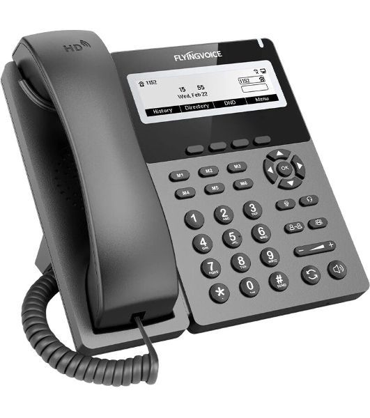 Телефон IP Flyingvoice P22G серый (упак.:1шт)