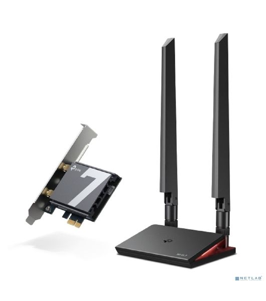 Трехдиапазонный беспроводной PCI Express-адаптер Wi-Fi 7 TP-Link Archer TBE550E BE9300 с поддержкой Bluetooth 5.4