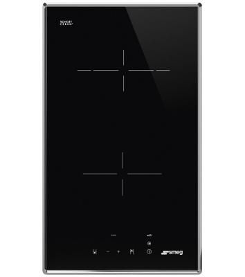 Электрическая домино SMEG SE232TX1 Cтеклокерамическая варочная панель, 30 см, прямой край в рамке из нержавеющей стали