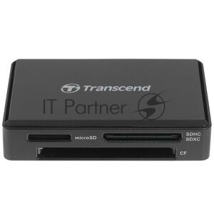 Кард-ридер Transcend RDF8/черный/SDXC,SDHC,microSDXC,microSDHC,CompactFlash,CompactFlash/USB 3.0/пластик