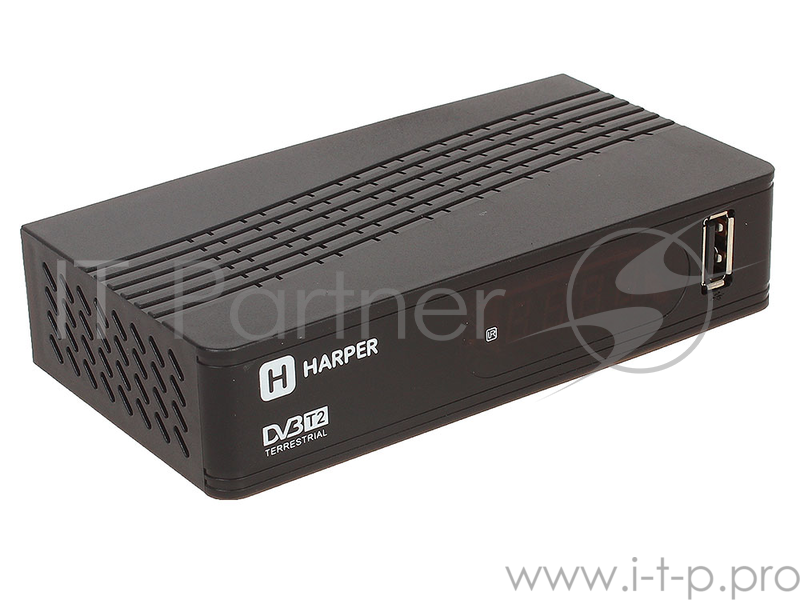Ресивер DVB-T2 Harper HDT2-1514,черный