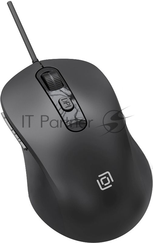 Мышь проводная Oklick 211M черный, 2400 dpi, USB, кнопки - 6
