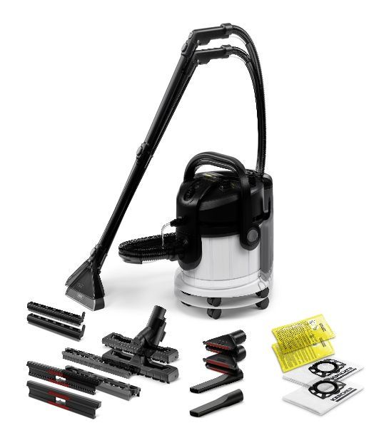 Пылесос моющий Karcher SE 4 белый, 1000 Вт, уборка влажная/сухая, пылесборник контейнер 4 л