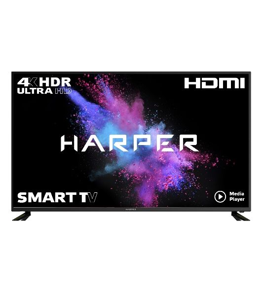Телевизор Harper 58" 58U750TS черный Direct LED UHD 60Hz Smart