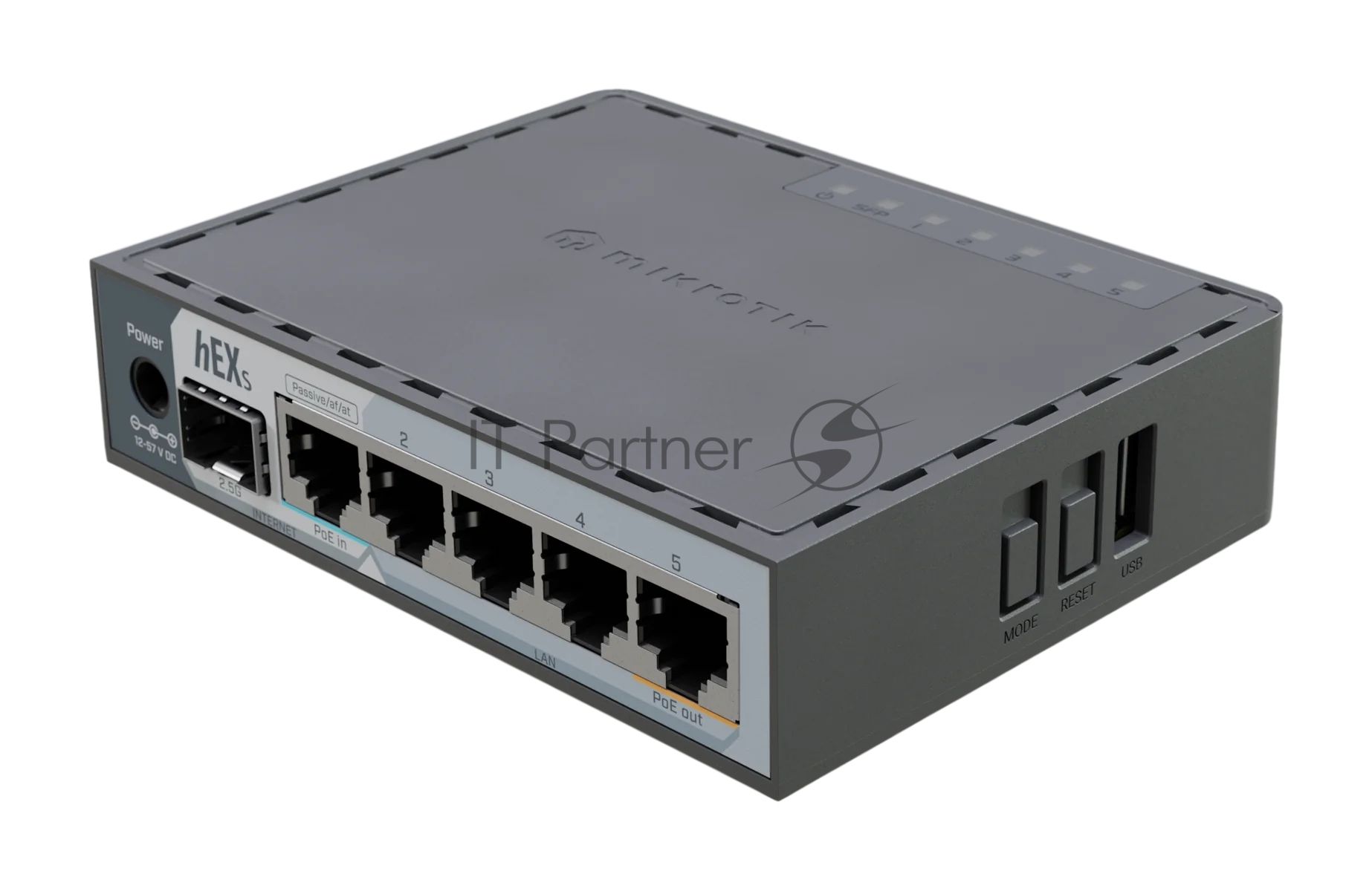 Маршрутизатор MikroTik hEX S (2025) E60iUGS, 5×1 Гбит/с + 1×2.5 Гбит/с SFP, управляемый