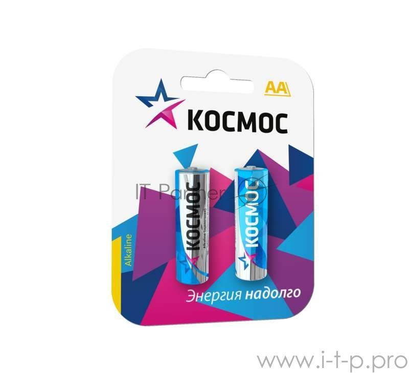 Элемент питания Космос алкалиновый LR LR6 BP-2 (блист.2шт)