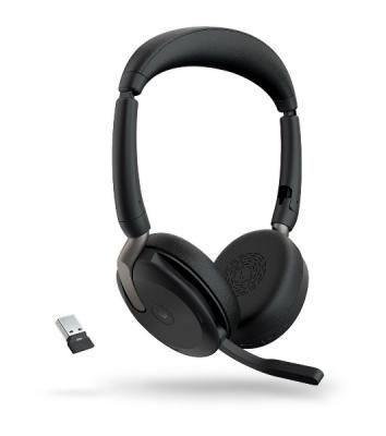 Гарнитура Jabra Evolve2 65 Flex чёрный, беспроводная, Bluetooth, до 32 ч