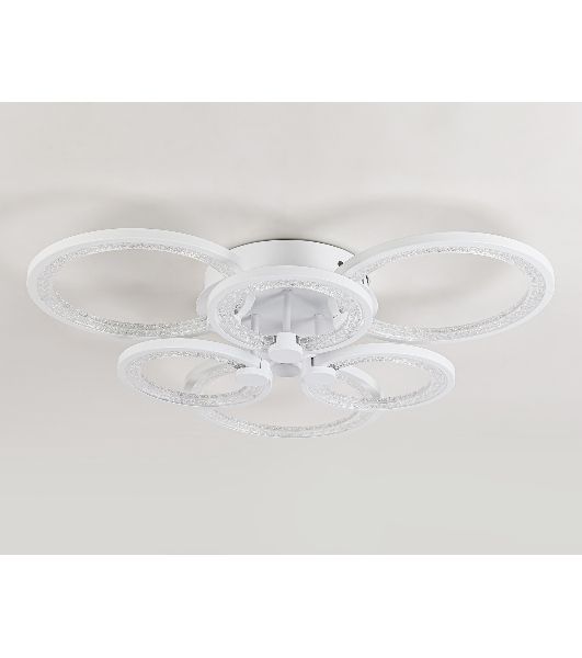 Потолочный светодиодный светильник FA4085/3+3 WH белый 100W 3000K+6400K/4200K/6400K+3000K 620*570*120 (ПДУ ИК)
