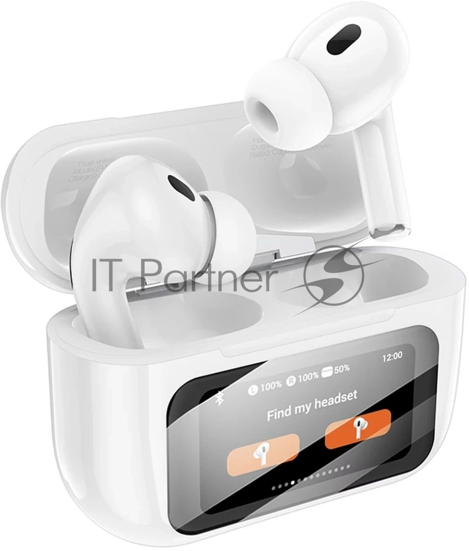 Наушники TWS Hoco EW72 Lite белый, внутриканальные, Bluetooth, до 4 ч.