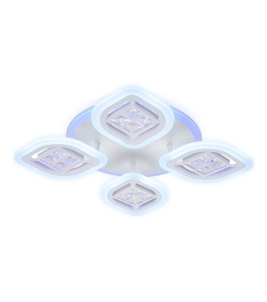 Светильник Ambrella light FA280/4 WH белый 69W 530*530*80 (ПДУ РАДИО 2.4G)