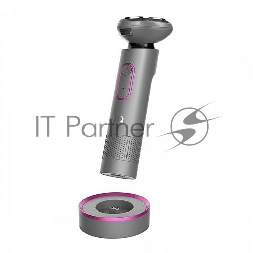 Бритва электрическая BQ SV1008 Gray-Pink. Мощность 5 Вт/Время зарядки 90 минут/Время беспроводной работы 90 минут/Влагозащита IPX6/Электропитание 110-240 В, 50-60 Гц/Ротационная головка бритвы/Мощный мотор/Индикатор заряда батареи/Портативная база для под
