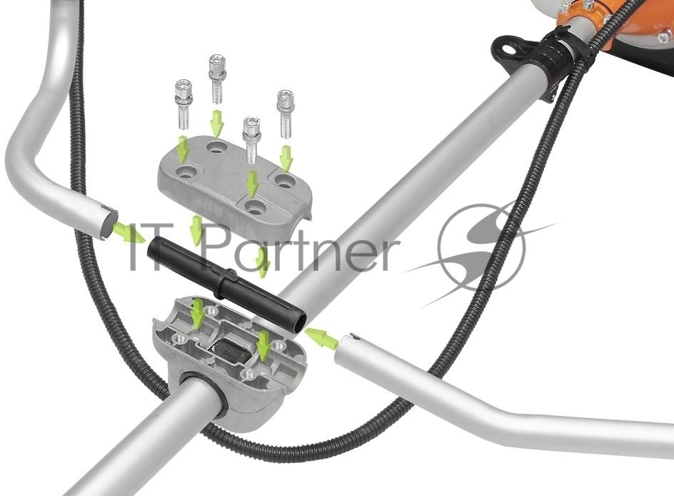 Мотокоса CARVER GBC-033M  1.5лс 2х-тактный 33см3 0.85л нож 230мм леска2.4мм